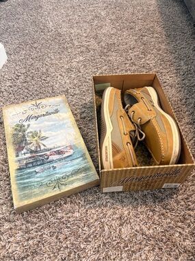 Margaritaville Men's Tan Boat Shoes